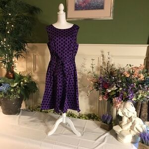 Vintage Retro 50’s style rockabilly dress purple